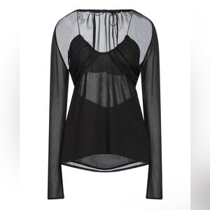 Kontatto Women’s Black Top Blouse size S